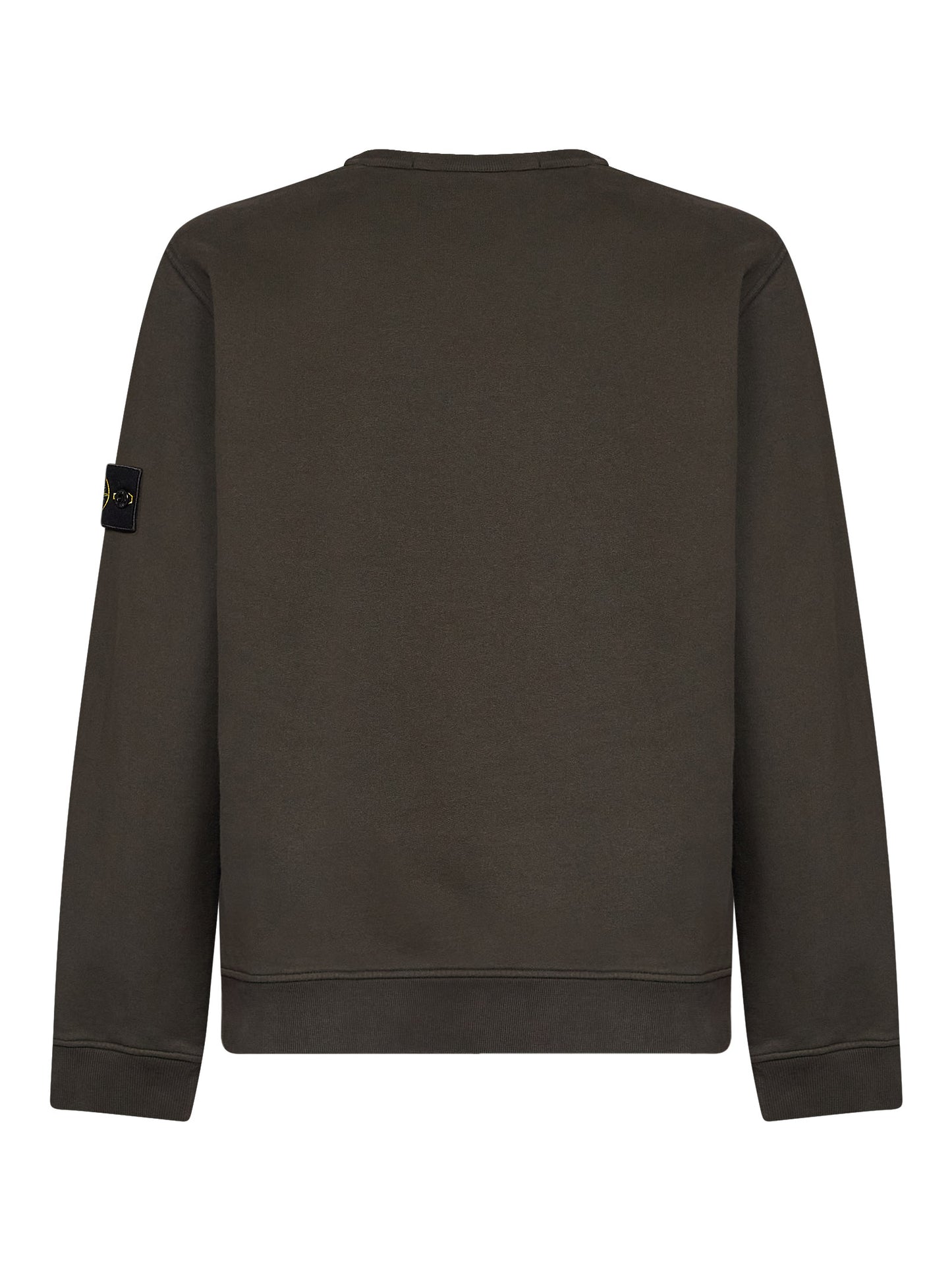 Coal grey organic stretch cotton crewneck sweatshirt