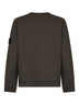 Coal grey organic stretch cotton crewneck sweatshirt