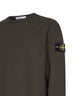 Coal grey organic stretch cotton crewneck sweatshirt