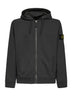 Lead grey organic cotton zip-up hoodie