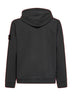 Lead grey organic cotton zip-up hoodie