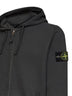 Lead grey organic cotton zip-up hoodie