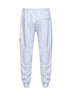 Jogger cargo in felpa di cotone biologico bianco
