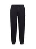Jogger cargo in felpa di cotone biologico nero