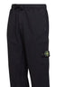 Jogger cargo in felpa di cotone biologico nero