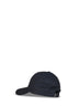 Black cotton rep embroidered baseball cap