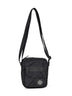 Borsa a tracolla Coated Nylon Metal nera