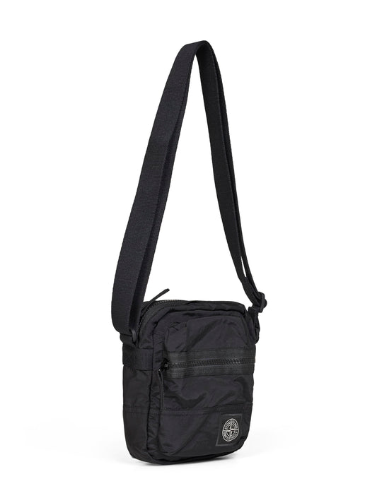 Black Coated Nylon Metal crossbody bag