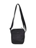 Borsa a tracolla Coated Nylon Metal nera