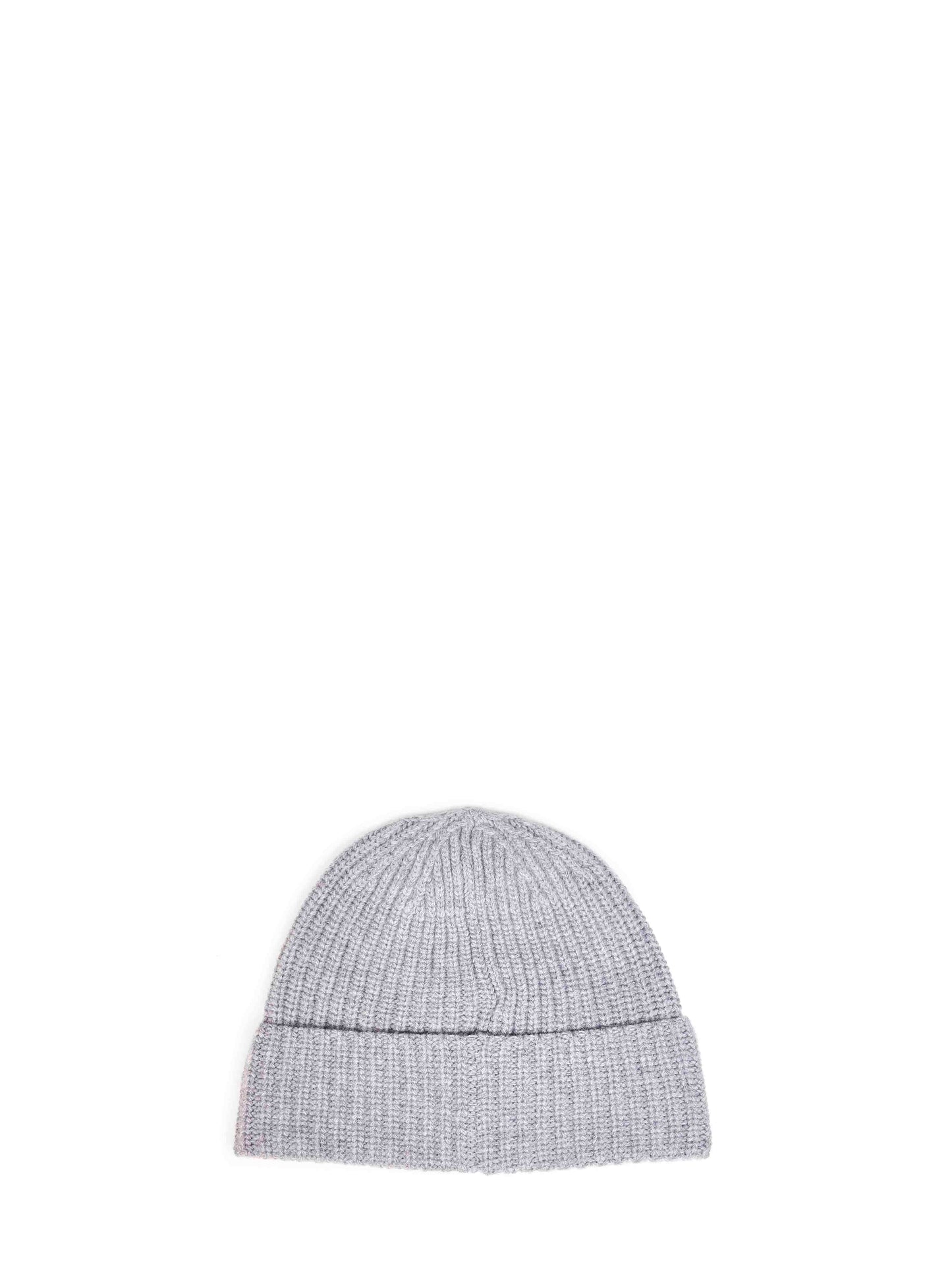 Melange grey ribbed RWS Geelong wool knit beanie