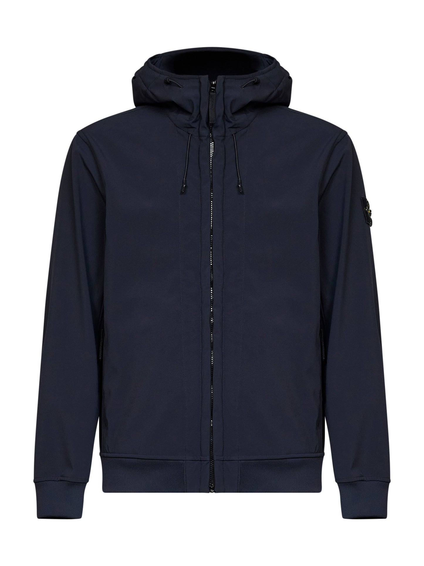 Giacca con cappuccio in Soft Shell-R blu