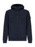 Giacca con cappuccio in Soft Shell-R blu