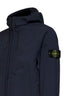 Giacca con cappuccio in Soft Shell-R blu