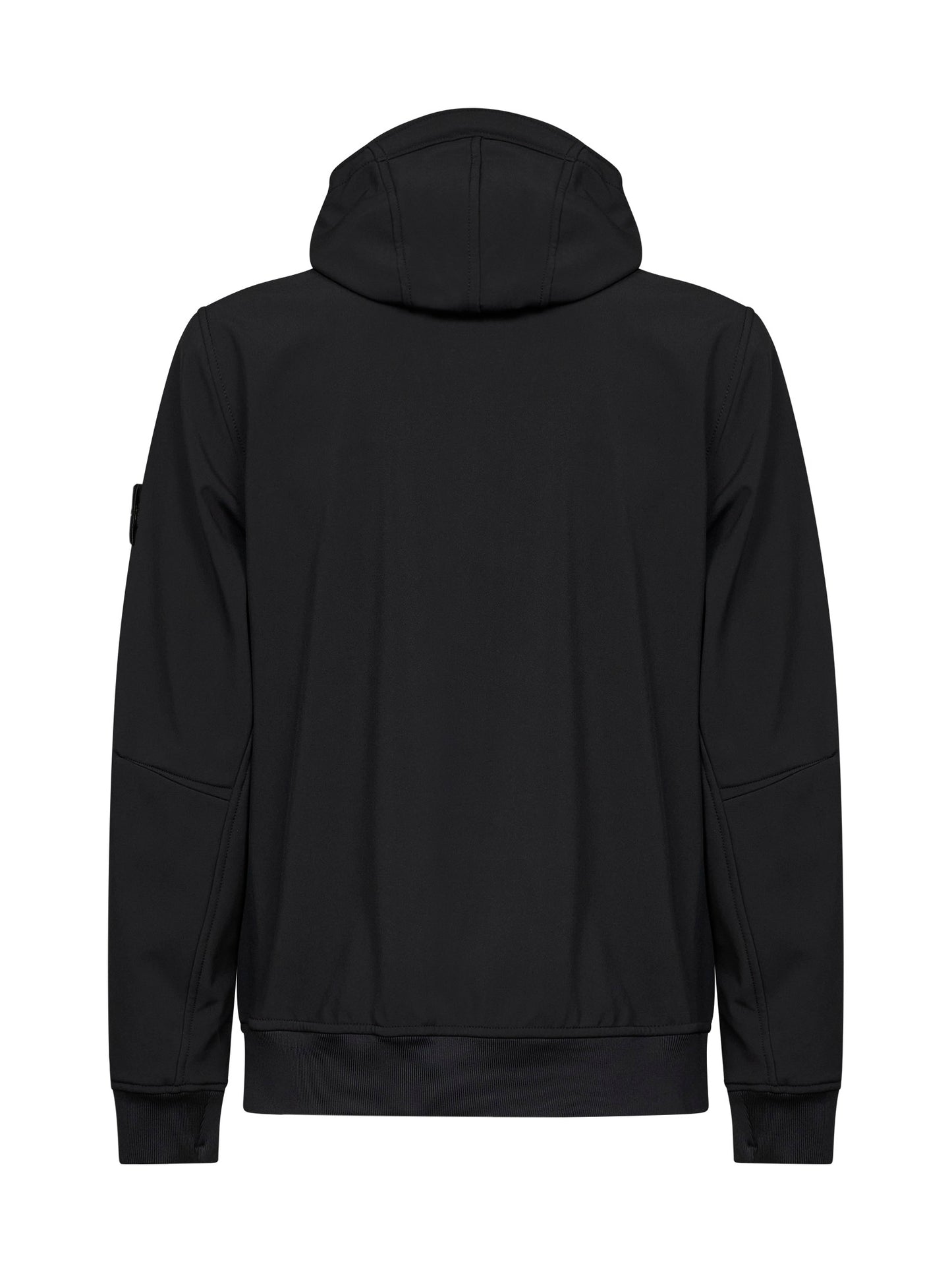 Black Soft Shell-R hooded jacket