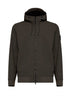 Giacca con cappuccio in Soft Shell-R carbone