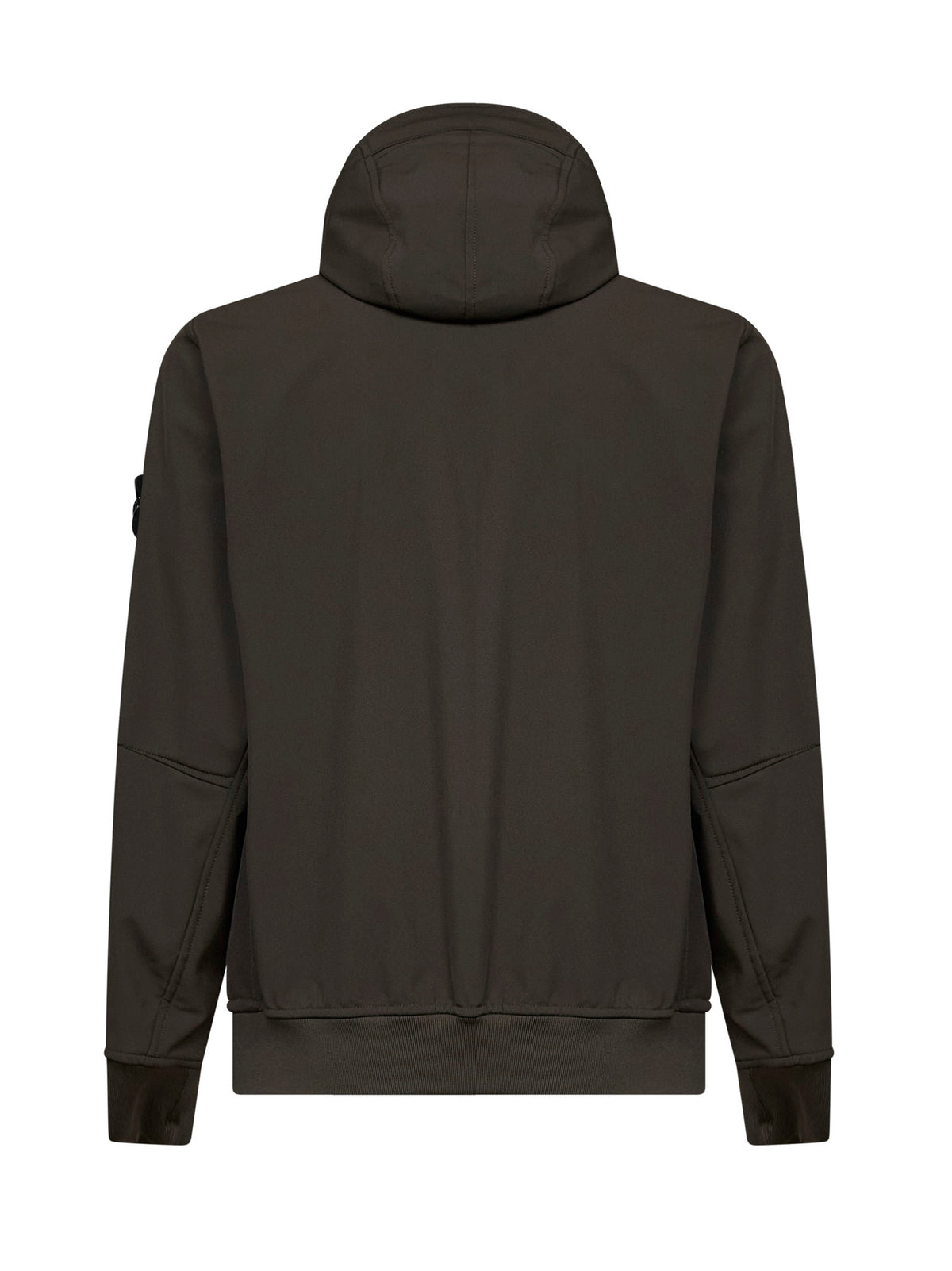 Giacca con cappuccio in Soft Shell-R carbone