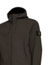 Giacca con cappuccio in Soft Shell-R carbone