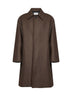 Loden wool-blend Ady single-breasted coat