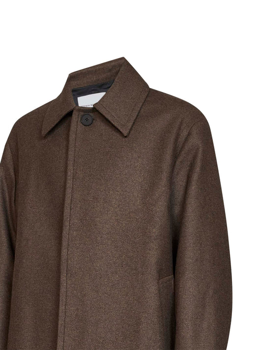 Loden wool-blend Ady single-breasted coat
