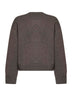 Cardigan girocollo Arvine in magli di lana e cashmere topo