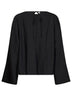 Top aperto sulla schiena Eorsa in twill nero