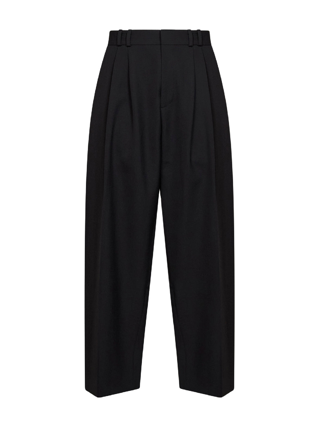 Pantaloni Line in lana tecnica nera