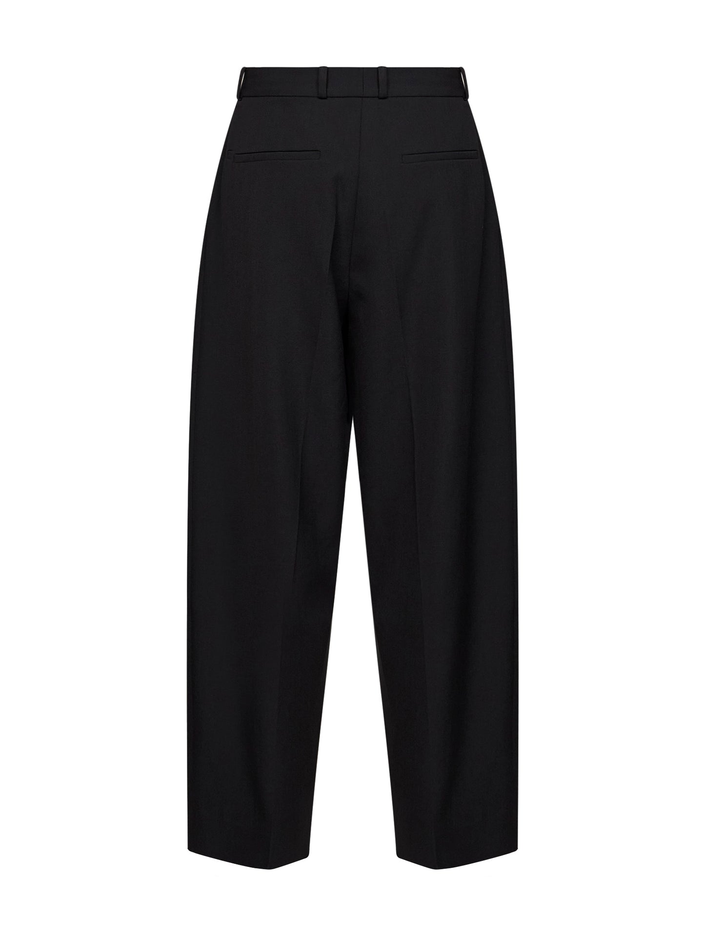 Pantaloni Line in lana tecnica nera