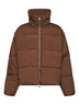 Bark brown nylon Massey down jacket
