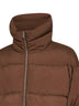 Bark brown nylon Massey down jacket