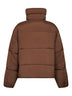 Bark brown nylon Massey down jacket