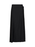 Gonna lunga effetto portafoglio Mile in twill nero