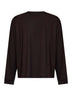 T-shirt a maniche lunghe Pinhas in jersey uva nera