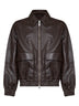 Blouson stile aviatore Piston in pelle di agnello marrone