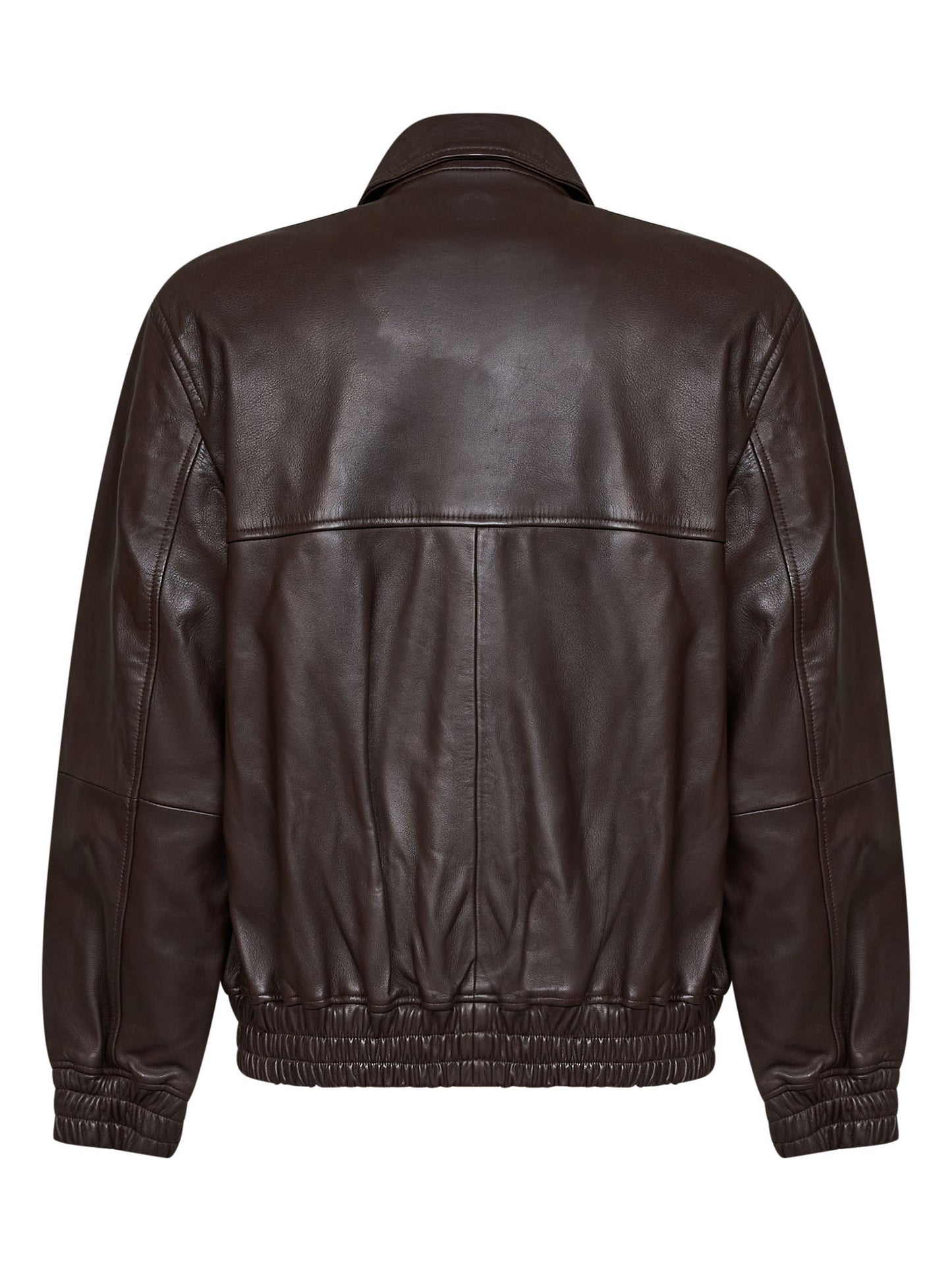 Blouson stile aviatore Piston in pelle di agnello marrone