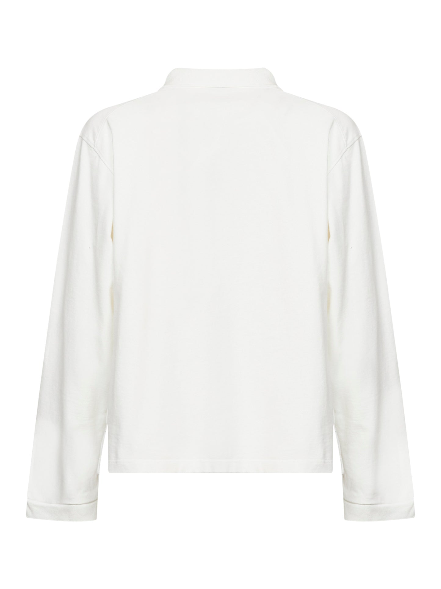 Parchment jersey Sudds long-sleeved polo shirt