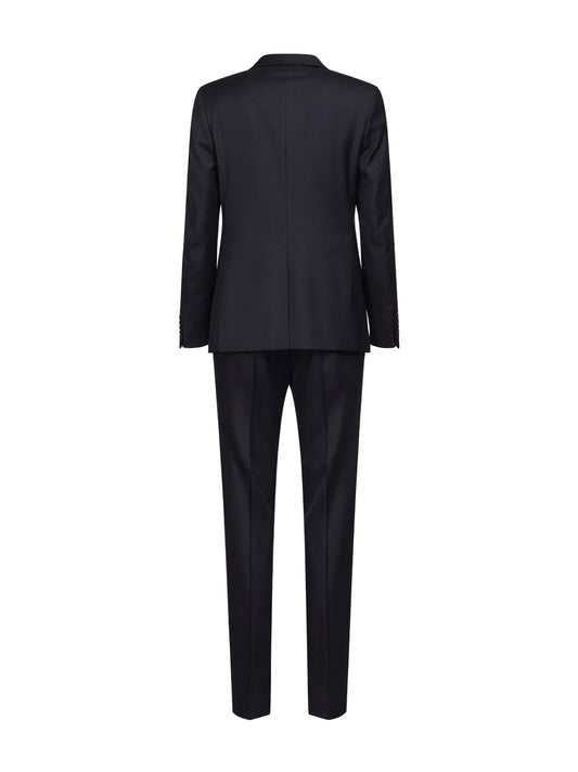Blue virgin wool Bruce single-breasted suit