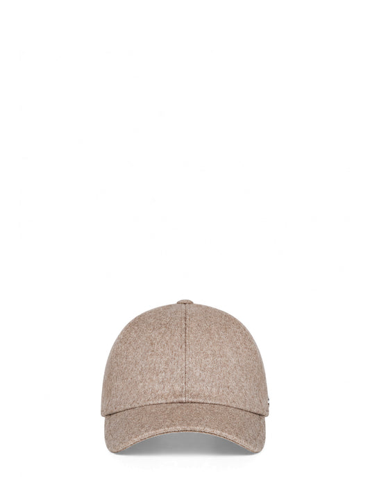 Taupe virgin wool Denver baseball cap