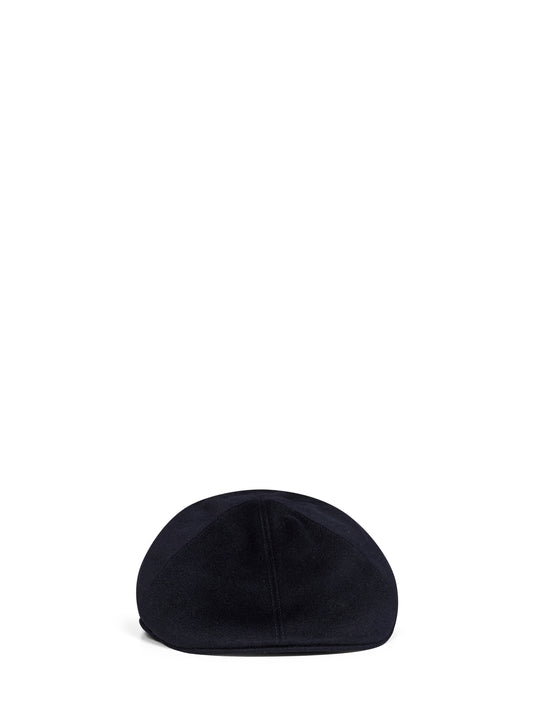 Blue cashmere Donald flat cap