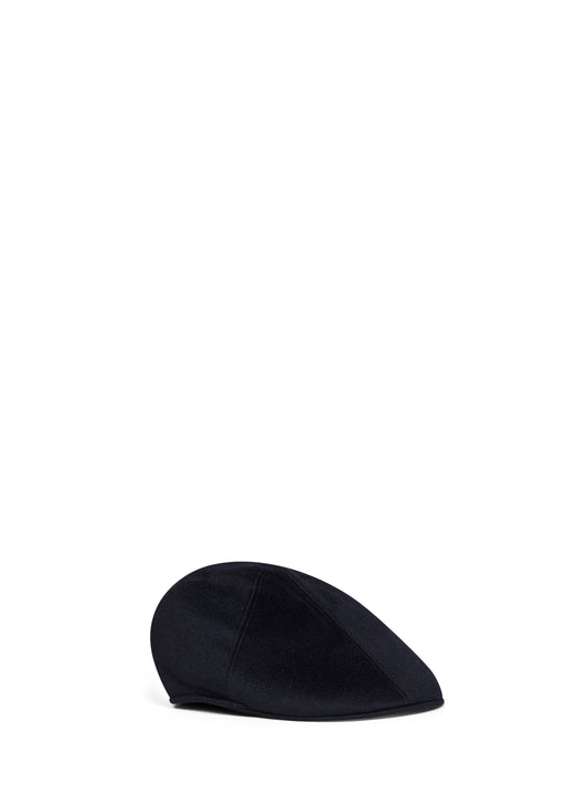 Blue cashmere Donald flat cap