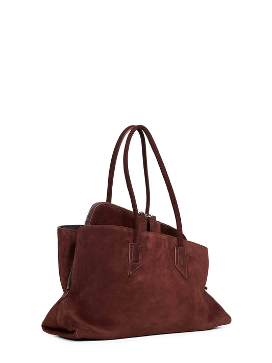 Borsa top handle "La Passeggiata Medium" ciccolato chiaro