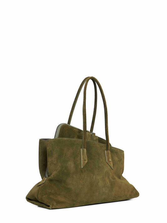 Borsa top handle "La Passeggiata Medium" kaki