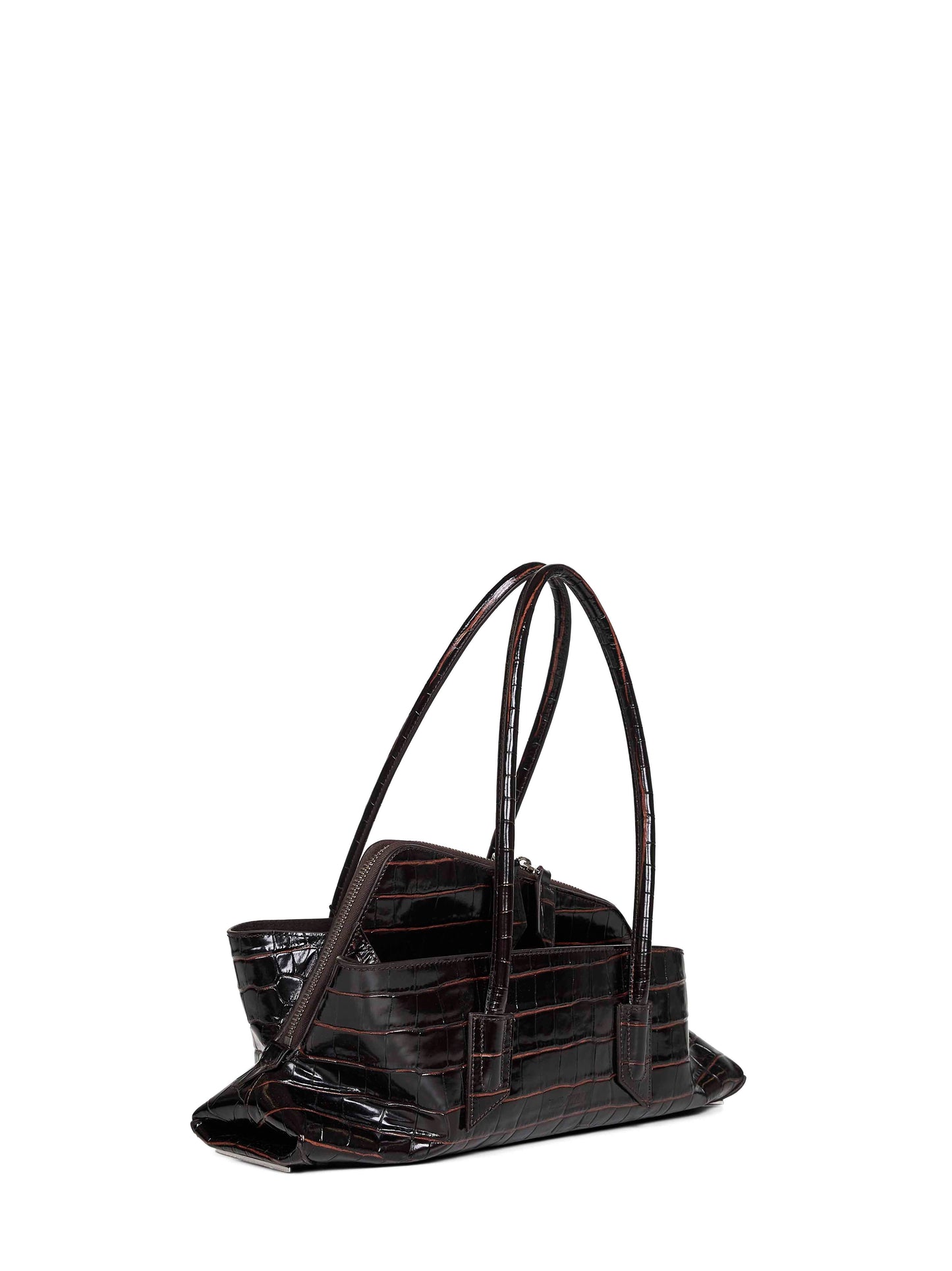 Coffee "La Passeggiata Small" top handle bag
