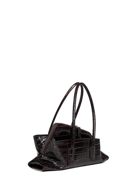 Borsa top handle "La Passeggiata Small" caffé