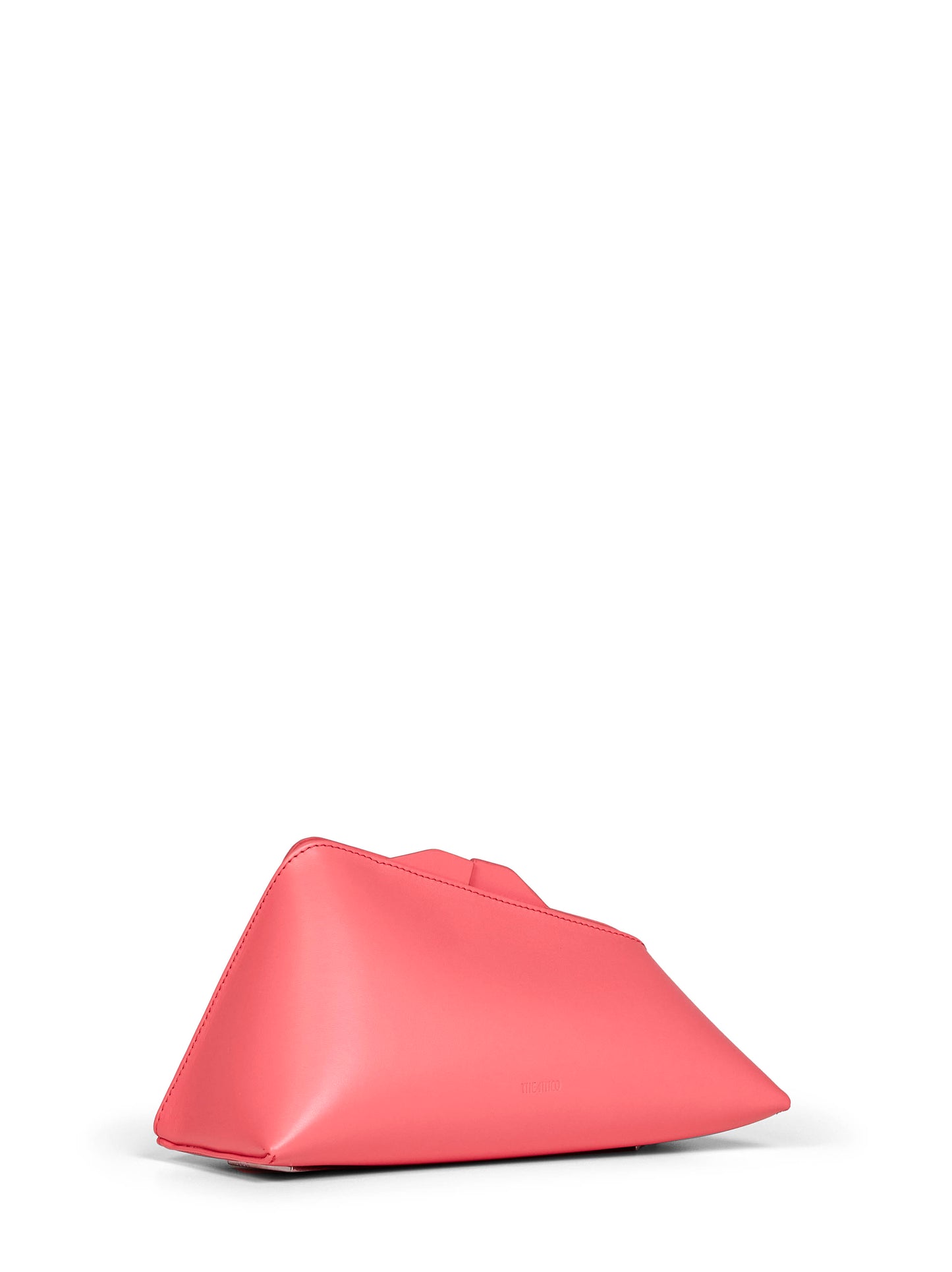 Coral "8.30PM" oversized clutch bag