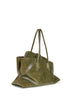 Borsa top handle "La Passeggiata Medium" marrone oliva