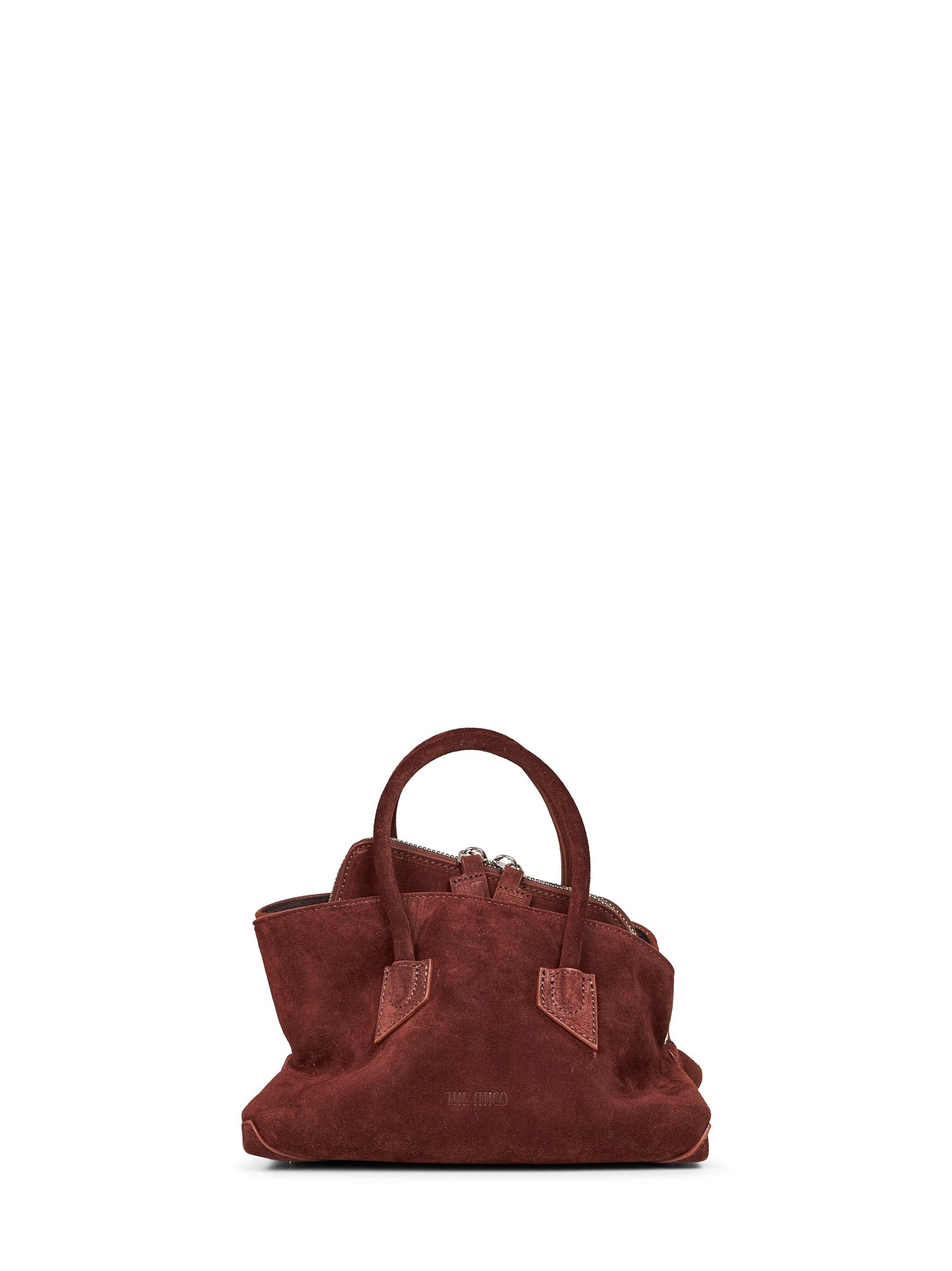 Light chocolate "La Passeggiata Mini" top handle bag