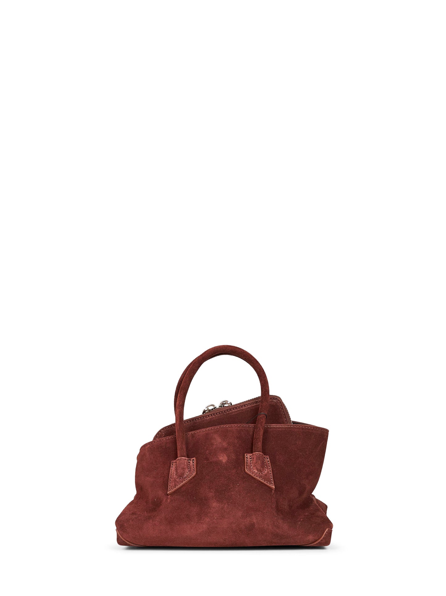 Light chocolate "La Passeggiata Mini" top handle bag