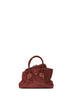 Light chocolate "La Passeggiata Mini" top handle bag