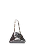 Dark grey "La Scala" clutch with shoulder strap