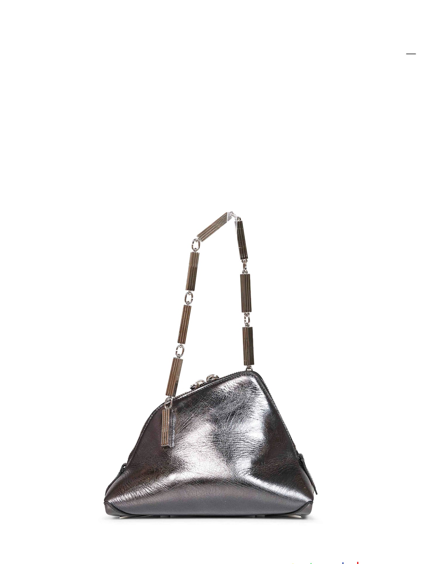 Dark grey "La Scala" clutch with shoulder strap
